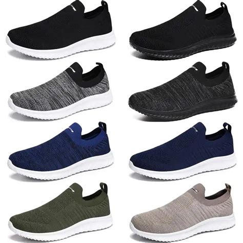 without lace shoes for men|men's running shoes without laces.